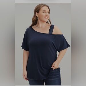 BC 10 NWT Bloomchic one shoulder blouse size 22/24 🌺🌸🌹